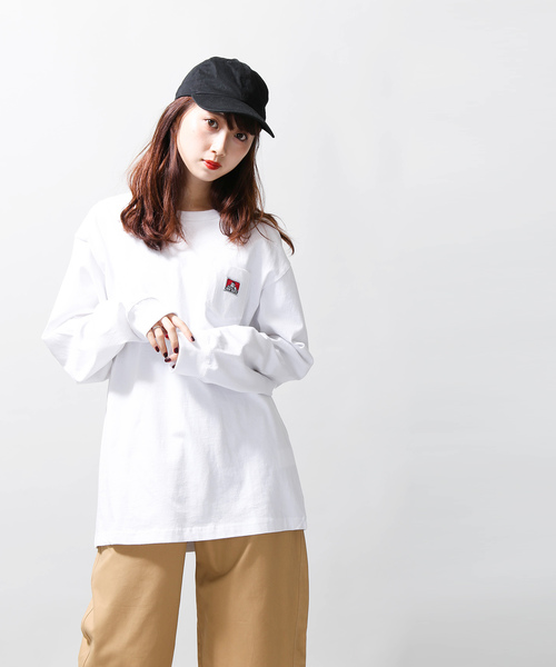 BEN DAVIS（ベンデイビス）の「WEGO/BEN DAVISポケットロンT（Tシャツ/カットソー・メンズ・グリーン系その他/ダークグリーン/レッド/オレンジ/ベージュ/ホワイト/ブラック/パープル系その他・MEDIUM/LARGE）」の11枚目の写真