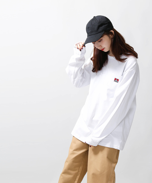 BEN DAVIS（ベンデイビス）の「WEGO/BEN DAVISポケットロンT（Tシャツ/カットソー・メンズ・グリーン系その他/ダークグリーン/レッド/オレンジ/ベージュ/ホワイト/ブラック/パープル系その他・MEDIUM/LARGE）」の9枚目の写真