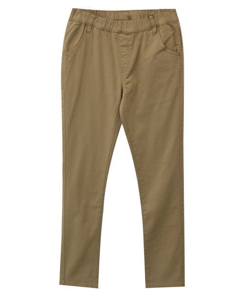 andme（アンドミー）の「ストレッチ綿ツイルチノパンツ ウエストゴム（チノパンツ・レディース・チャコールグレー/ブラック/ベージュ/カーキ・M/L）」の17枚目の写真