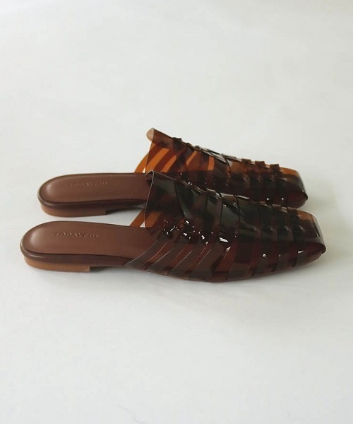 TODAYFUL（トゥデイフル）の「クリアメッシュサンダル（サンダル・レディース・ブラウン/ブラック・36inch/38inch/37inch）」の18枚目の写真