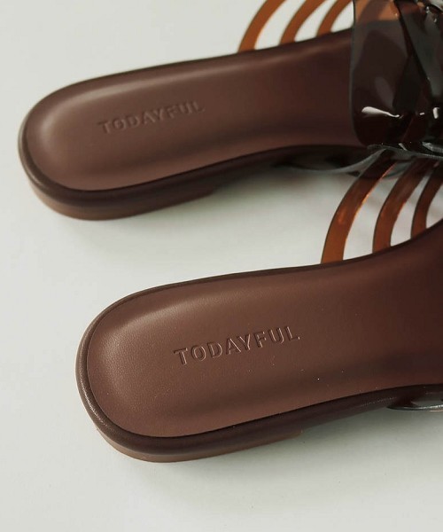 TODAYFUL（トゥデイフル）の「クリアメッシュサンダル（サンダル・レディース・ブラウン/ブラック・36inch/38inch/37inch）」の20枚目の写真