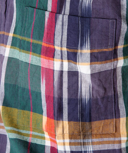 BEAMS PLUS（ビームスプラス）の「○BEAMS PLUS / バンドカラー イカットマドラス シャツ（シャツ/ブラウス・メンズ・その他1/その他2・SMALL/X-LARGE/LARGE/X-SMALL/MEDIUM）」の14枚目の写真