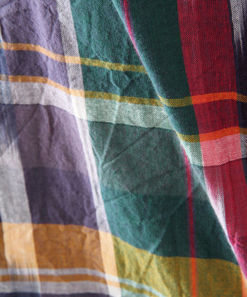 BEAMS PLUS（ビームスプラス）の「○BEAMS PLUS / バンドカラー イカットマドラス シャツ（シャツ/ブラウス・メンズ・その他1/その他2・SMALL/X-LARGE/LARGE/X-SMALL/MEDIUM）」の8枚目の写真