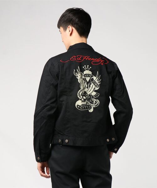 ed hardy jean jacket