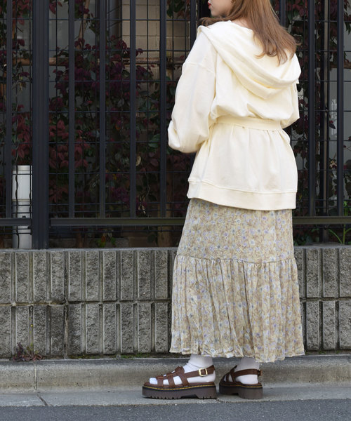 w closet（ダブルクローゼット）の「スウェットパーカーガウン（パーカー・レディース・ベージュ/アイボリー/モカ・FREE）」の8枚目の写真