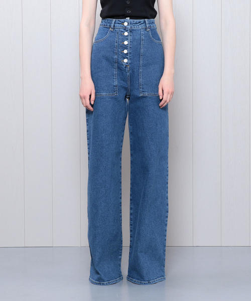 Aalto（アールト）の「＜AALTO＞DENIM WIDE PANTS/パンツ（デニム