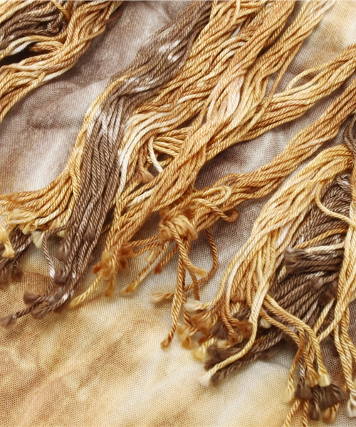 goa（ゴア）の「サイドサークルフリンジ付ストール（ストール/ショール・レディース・ブルー/イエロー/グリーン・FREE）」の5枚目の写真