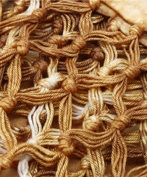 goa（ゴア）の「サイドサークルフリンジ付ストール（ストール/ショール・レディース・ブルー/イエロー/グリーン・FREE）」の6枚目の写真