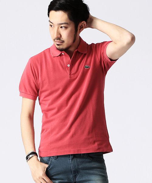 LACOSTE（ラコステ）の「LACOSTE×BEAMS / 別注 10Year Wash 半袖ポロシャツ（ポロシャツ・メンズ・レッド/グリーン/ネイビー/イエロー系その他・4/3/1/2）」の4枚目の写真