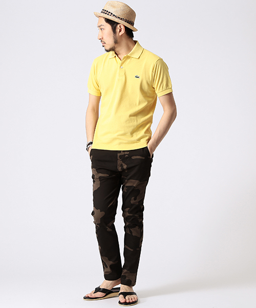 LACOSTE（ラコステ）の「LACOSTE×BEAMS / 別注 10Year Wash 半袖ポロシャツ（ポロシャツ・メンズ・レッド/グリーン/ネイビー/イエロー系その他・4/3/1/2）」の14枚目の写真