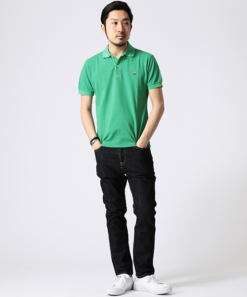 LACOSTE（ラコステ）の「LACOSTE×BEAMS / 別注 10Year Wash 半袖ポロシャツ（ポロシャツ・メンズ・レッド/グリーン/ネイビー/イエロー系その他・4/3/1/2）」の15枚目の写真