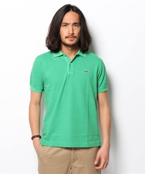 LACOSTE（ラコステ）の「LACOSTE×BEAMS / 別注 10Year Wash 半袖ポロシャツ（ポロシャツ・メンズ・レッド/グリーン/ネイビー/イエロー系その他・4/3/1/2）」の18枚目の写真