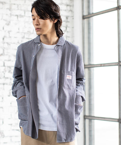 SMITH'S（スミス）の「SMITH別注ガーデニングシャツ（シャツ/ブラウス・メンズ・ネイビー/ブラウン・X-LARGE/LARGE/MEDIUM/SMALL）」の2枚目の写真