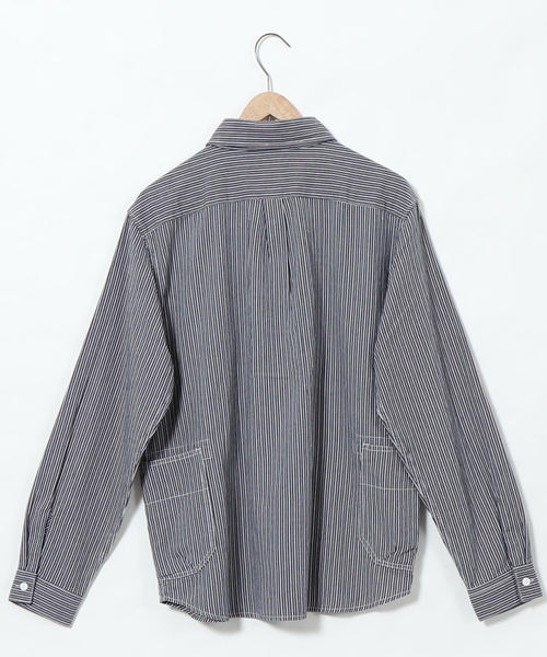 SMITH'S（スミス）の「SMITH別注ガーデニングシャツ（シャツ/ブラウス・メンズ・ネイビー/ブラウン・X-LARGE/LARGE/MEDIUM/SMALL）」の3枚目の写真