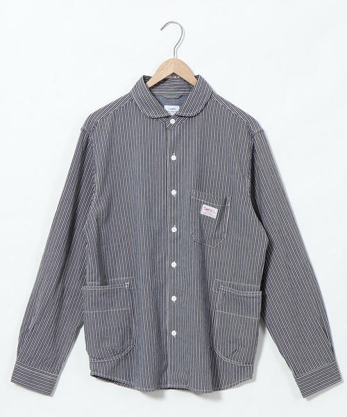 SMITH'S（スミス）の「SMITH別注ガーデニングシャツ（シャツ/ブラウス・メンズ・ネイビー/ブラウン・X-LARGE/LARGE/MEDIUM/SMALL）」の7枚目の写真