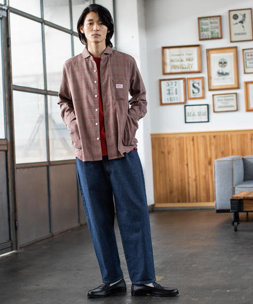 SMITH'S（スミス）の「SMITH別注ガーデニングシャツ（シャツ/ブラウス・メンズ・ネイビー/ブラウン・X-LARGE/LARGE/MEDIUM/SMALL）」の6枚目の写真