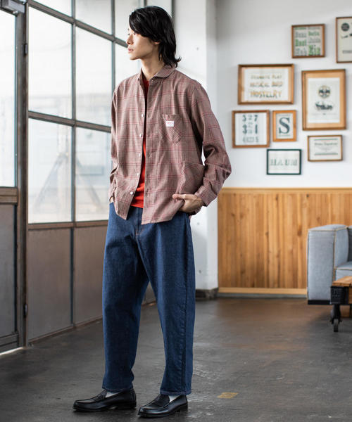 SMITH'S（スミス）の「SMITH別注ガーデニングシャツ（シャツ/ブラウス・メンズ・ネイビー/ブラウン・X-LARGE/LARGE/MEDIUM/SMALL）」の16枚目の写真