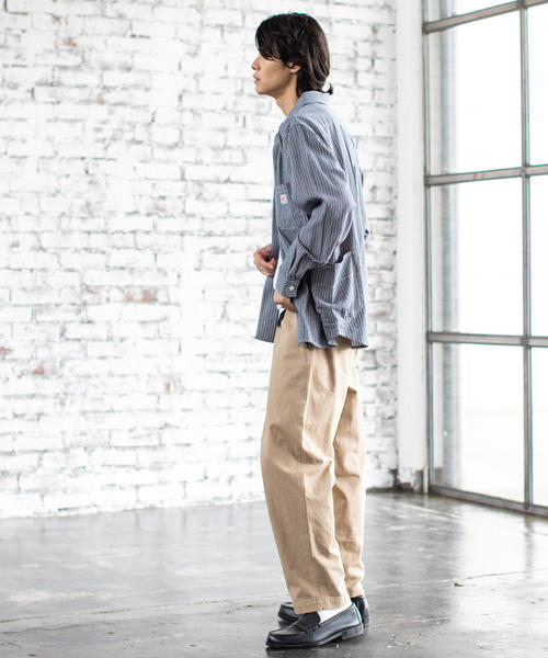 SMITH'S（スミス）の「SMITH別注ガーデニングシャツ（シャツ/ブラウス・メンズ・ネイビー/ブラウン・X-LARGE/LARGE/MEDIUM/SMALL）」の11枚目の写真