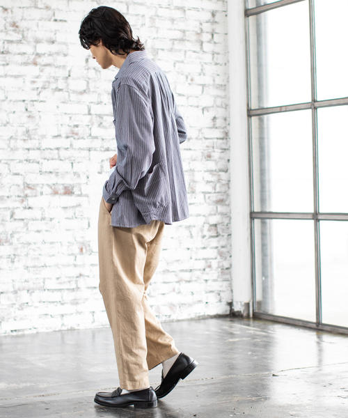 SMITH'S（スミス）の「SMITH別注ガーデニングシャツ（シャツ/ブラウス・メンズ・ネイビー/ブラウン・X-LARGE/LARGE/MEDIUM/SMALL）」の10枚目の写真