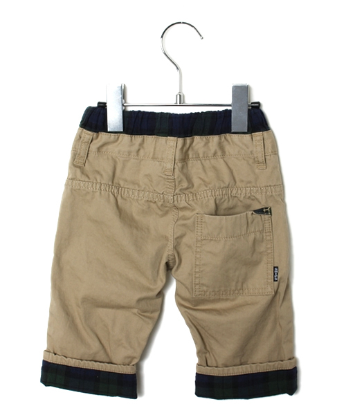 SHIPS（シップス）の「SHIPS KIDS:ダブルウエスト ロールアップ ショーツ(kids)（その他パンツ・キッズ・ベージュ/ダークグレー・130/110/100/120）」の3枚目の写真