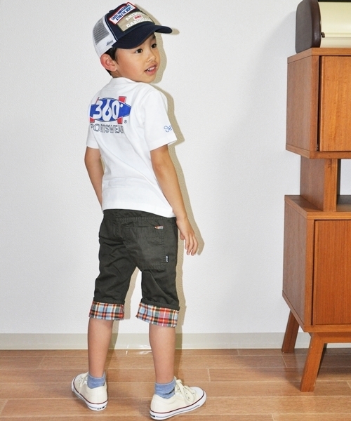SHIPS（シップス）の「SHIPS KIDS:ダブルウエスト ロールアップ ショーツ(kids)（その他パンツ・キッズ・ベージュ/ダークグレー・130/110/100/120）」の9枚目の写真