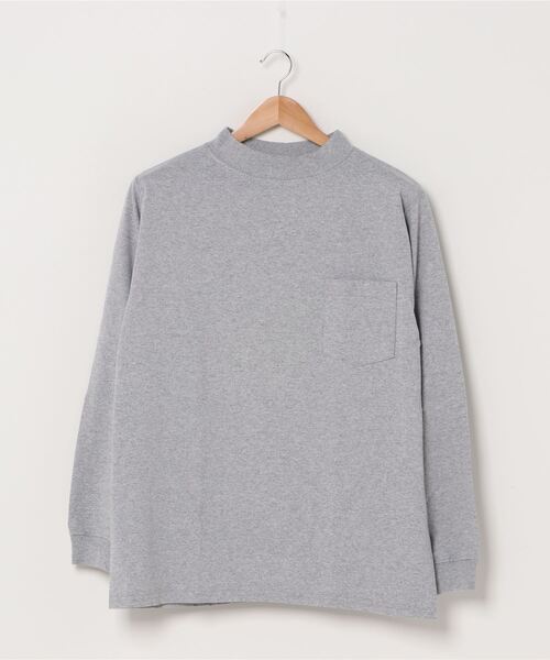 Goodwear(Since1983)（グッドウェア）の「【MADE IN USA】L/S MOCK NECK POCKET T/ロングスリーブモックネックポケットＴ SALE（Tシャツ/カットソー・メンズ・ブラック系その他/マスタード/ネイビー/ブラウン/チャコールグレー/ブラック/ホワイト/ナチュラル/ベージュ系その他/レッド系その他/グリーン/ダークグリーン/パープル/カーキ/オレンジ系その他/ブルー系その他/カーキブラウン/霜降りグレー/ボルドー/ベージュ系その他2/ブラウン系その他/ワイン/ブラウン系その他3/パープル系2/ライトグレー系/ネイビー系/ベージュ系その他3・LARGE/X-LARGE/SMALL/MEDIUM）」の6枚目の写真