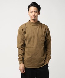 【MADE IN USA】L/S MOCK NECK POCKET T/ロングスリーブモックネックポケットＴ SALE