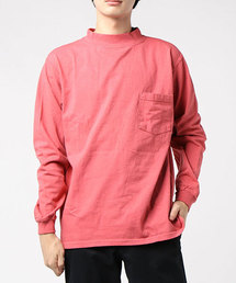 【MADE IN USA】L/S MOCK NECK POCKET T/ロングスリーブモックネックポケットT SALE