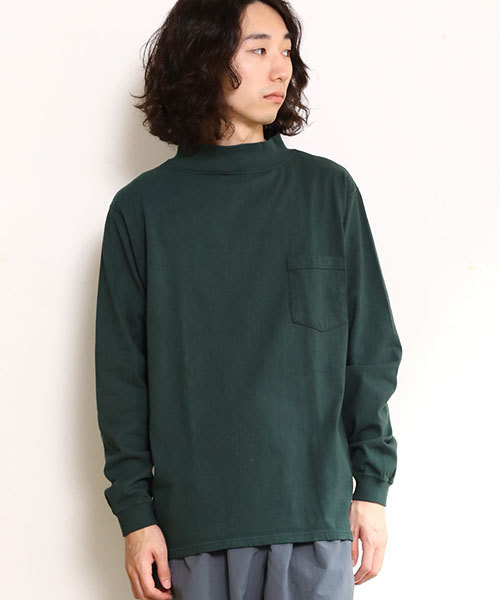 Goodwear(Since1983)（グッドウェア）の「【MADE IN USA】L/S MOCK NECK POCKET T/ロングスリーブモックネックポケットＴ SALE（Tシャツ/カットソー・メンズ・ブラック系その他/マスタード/ネイビー/ブラウン/チャコールグレー/ブラック/ホワイト/ナチュラル/ベージュ系その他/レッド系その他/グリーン/ダークグリーン/パープル/カーキ/オレンジ系その他/ブルー系その他/カーキブラウン/霜降りグレー/ボルドー/ベージュ系その他2/ブラウン系その他/ワイン/ブラウン系その他3/パープル系2/ライトグレー系/ネイビー系/ベージュ系その他3・LARGE/X-LARGE/SMALL/MEDIUM）」の17枚目の写真