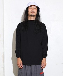 【MADE IN USA】L/S MOCK NECK POCKET T/ロングスリーブモックネックポケットＴ SALE