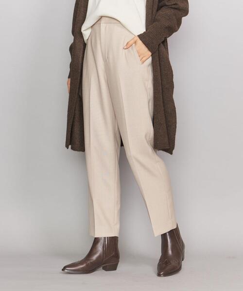 BEAUTY&YOUTH UNITED ARROWS（ビューティーアンドユースユナイテッドアローズ）の「BY∴ ダブルクロススリムパンツо（その他パンツ・レディース・ネイビー/ベージュ/パープル・LARGE/SMALL/MEDIUM）」の2枚目の写真