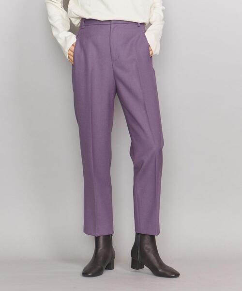 BEAUTY&YOUTH UNITED ARROWS（ビューティーアンドユースユナイテッドアローズ）の「BY∴ ダブルクロススリムパンツо（その他パンツ・レディース・ネイビー/ベージュ/パープル・LARGE/SMALL/MEDIUM）」の15枚目の写真