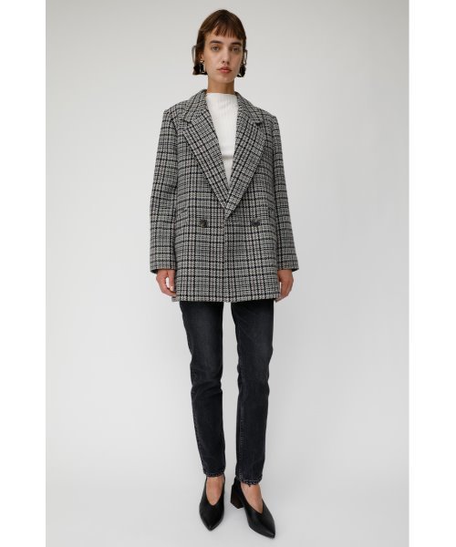 MOUSSY（マウジー）の「MIDDLE LENGTH CHECK コート（テーラード 