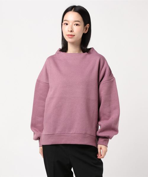 AMERICAN HOLIC（アメリカンホリック）の「ボトルネック裏毛裏起毛プルオーバー　＊（スウェット・レディース・チャコールグレー/ライトグレー/パープル/その他7・M/L）」の3枚目の写真