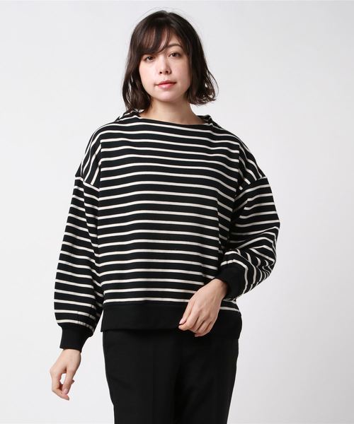 AMERICAN HOLIC（アメリカンホリック）の「ボトルネック裏毛裏起毛プルオーバー　＊（スウェット・レディース・チャコールグレー/ライトグレー/パープル/その他7・M/L）」の7枚目の写真