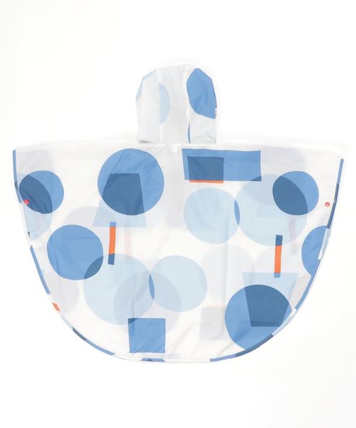 392 plusm（サンキューニプリュスエム）の「rain poncho kids S（レインコート/ポンチョ・キッズ・ネイビー/レッド/ブラック/グレー/ブルー/オフホワイト/グリーン/イエロー・S）」の9枚目の写真