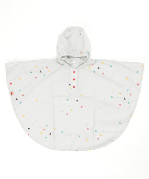 392 plusm（サンキューニプリュスエム）の「rain poncho kids S（レインコート/ポンチョ・キッズ・ネイビー/レッド/ブラック/グレー/ブルー/オフホワイト/グリーン/イエロー・S）」の13枚目の写真