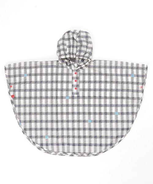 392 plusm（サンキューニプリュスエム）の「rain poncho kids S（レインコート/ポンチョ・キッズ・ネイビー/レッド/ブラック/グレー/ブルー/オフホワイト/グリーン/イエロー・S）」の15枚目の写真