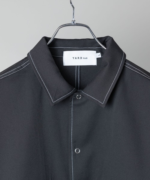 YARD PLUS（ヤードプリュス）の「YARD PLUS リングスナップ半袖シャツ（シャツ/ブラウス・メンズ・ベージュ/ブラック/モカ・MEDIUM/LARGE）」の10枚目の写真