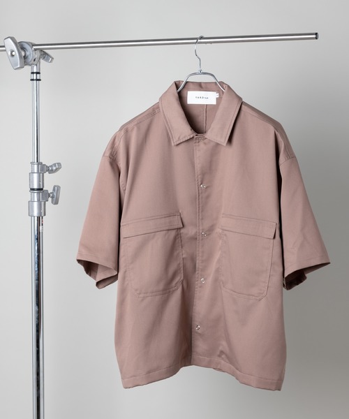 YARD PLUS（ヤードプリュス）の「YARD PLUS リングスナップ半袖シャツ（シャツ/ブラウス・メンズ・ベージュ/ブラック/モカ・MEDIUM/LARGE）」の15枚目の写真