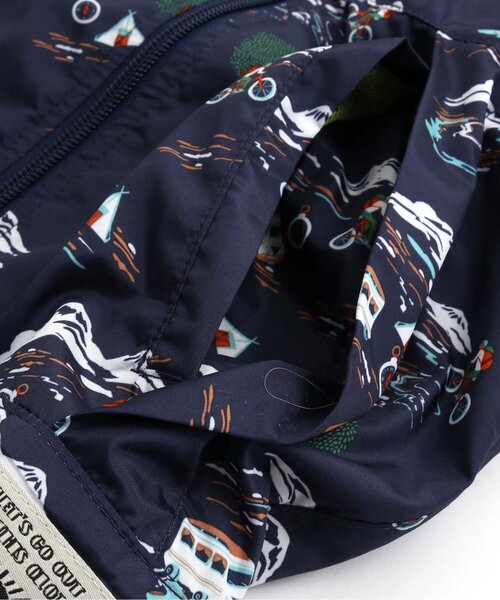 BREEZE（ブリーズ）の「/Boy's総柄ウィンドブレーカー（ナイロンジャケット・キッズ・キャメル/カーキ/ネイビー・90/100/110/120/130/140/150）」の6枚目の写真