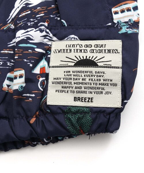 BREEZE（ブリーズ）の「/Boy's総柄ウィンドブレーカー（ナイロンジャケット・キッズ・キャメル/カーキ/ネイビー・90/100/110/120/130/140/150）」の5枚目の写真