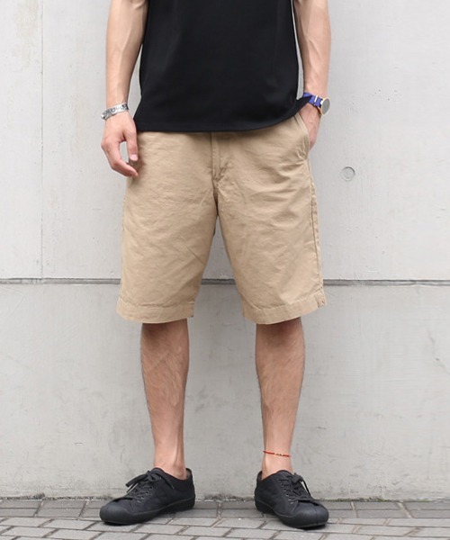 日本製 Rocky 国産linen Bermuda ショートパンツ パンツ 国産linen