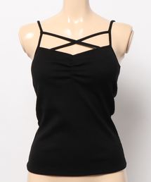 MIIA | パット入りクロスストラップキャミソール(キャミソール)