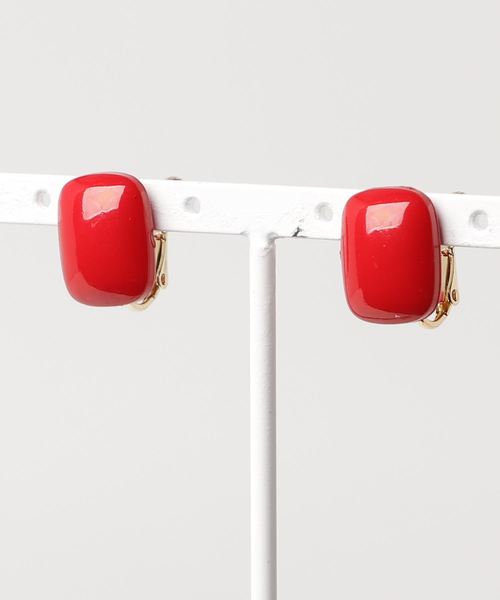 dictionary（ディクショナリー）の「【 DICTIONARY / ディクショナリー 】 スクエア カラフル シンプル イヤリング（イヤリング・レディース・ブラック/レッド/イエロー/ブルー/グリーン・FREE）」の12枚目の写真