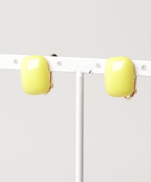 dictionary（ディクショナリー）の「【 DICTIONARY / ディクショナリー 】 スクエア カラフル シンプル イヤリング（イヤリング・レディース・ブラック/レッド/イエロー/ブルー/グリーン・FREE）」の11枚目の写真