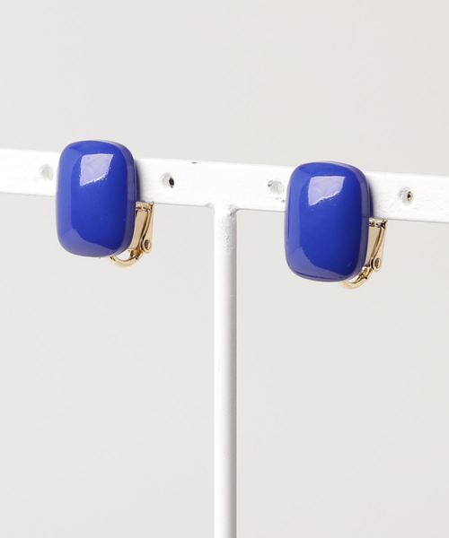 dictionary（ディクショナリー）の「【 DICTIONARY / ディクショナリー 】 スクエア カラフル シンプル イヤリング（イヤリング・レディース・ブラック/レッド/イエロー/ブルー/グリーン・FREE）」の10枚目の写真