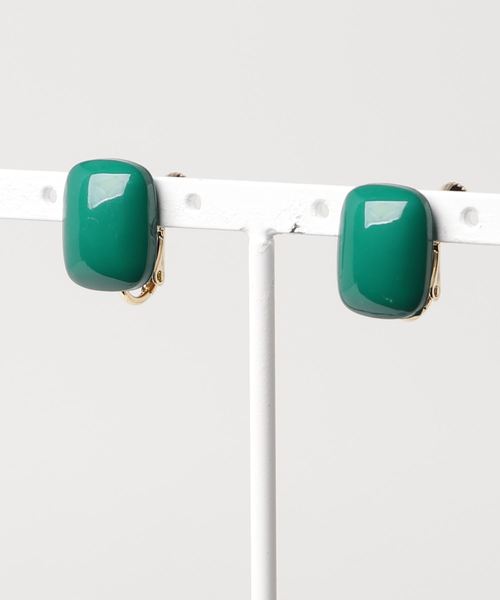 dictionary（ディクショナリー）の「【 DICTIONARY / ディクショナリー 】 スクエア カラフル シンプル イヤリング（イヤリング・レディース・ブラック/レッド/イエロー/ブルー/グリーン・FREE）」の8枚目の写真