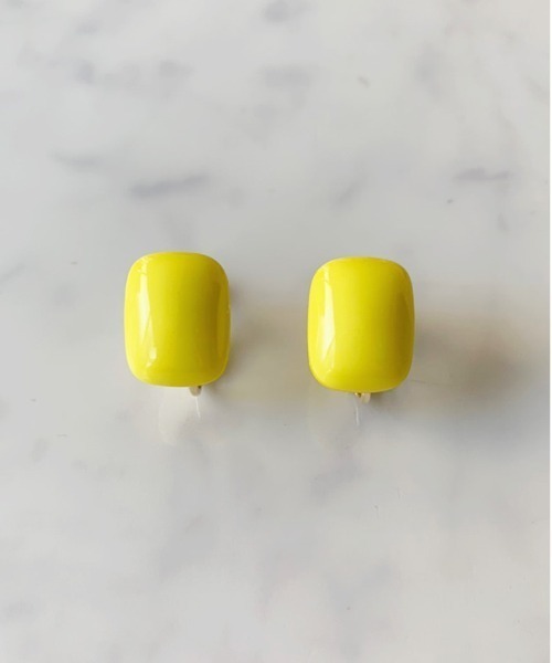 dictionary（ディクショナリー）の「【 DICTIONARY / ディクショナリー 】 スクエア カラフル シンプル イヤリング（イヤリング・レディース・ブラック/レッド/イエロー/ブルー/グリーン・FREE）」の6枚目の写真