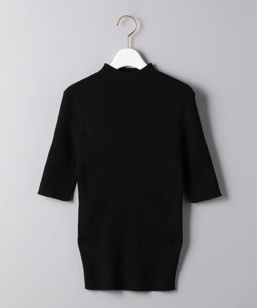 ☆未使用級☆ユナイテッドアローズ　パフスリーブ　5分袖ニット　黒　洗える　即完売 UNITED ARROWS（ユナイテッドアローズ）の「パフスリーブ ニット